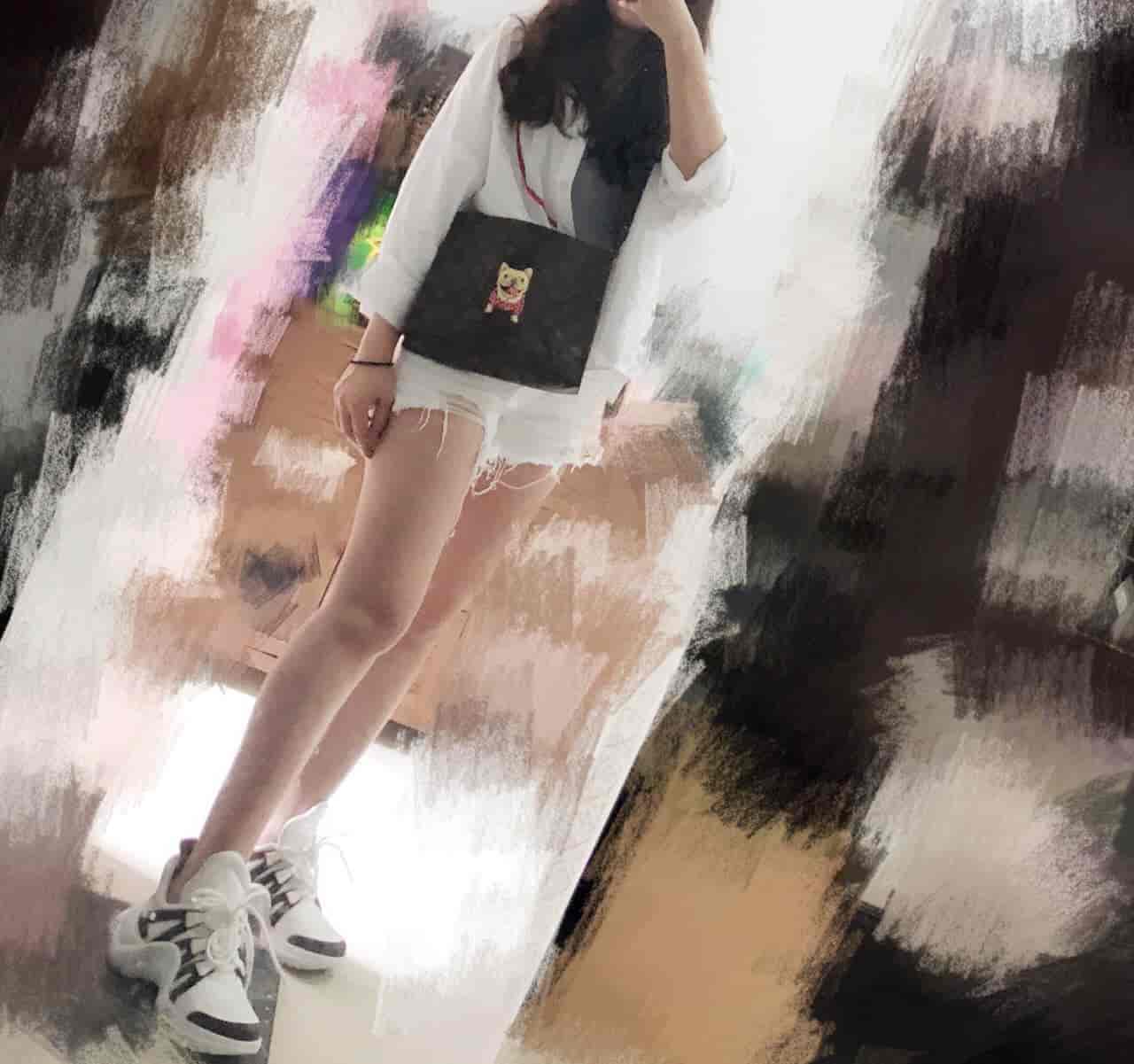 ?LV 洗漱包手包DIY手绘+不打孔加肩带