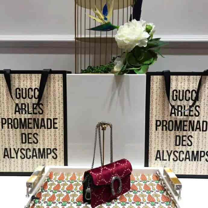 Gucci/古奇 Dionysus系列GG天鹅绒超迷你链条包 476432