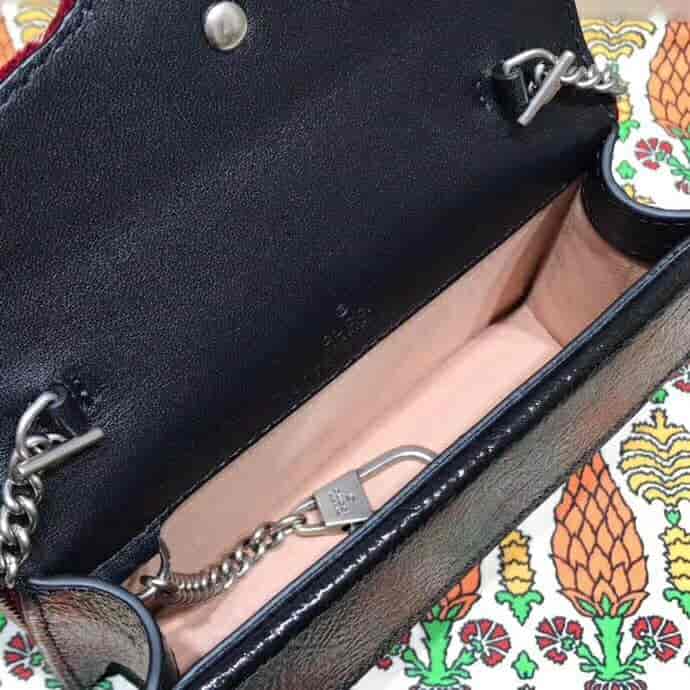 Gucci/古奇 Dionysus系列GG天鹅绒超迷你链条包 476432