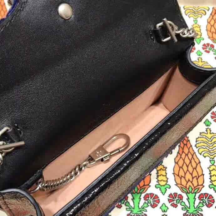 Gucci/古奇 Dionysus系列GG天鹅绒超迷你链条包 476432