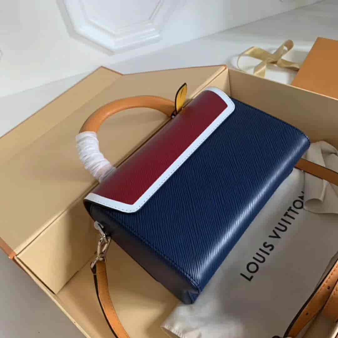 LV/路易威登 刺绣Epi皮革帆布贴饰Twist手袋 M52513