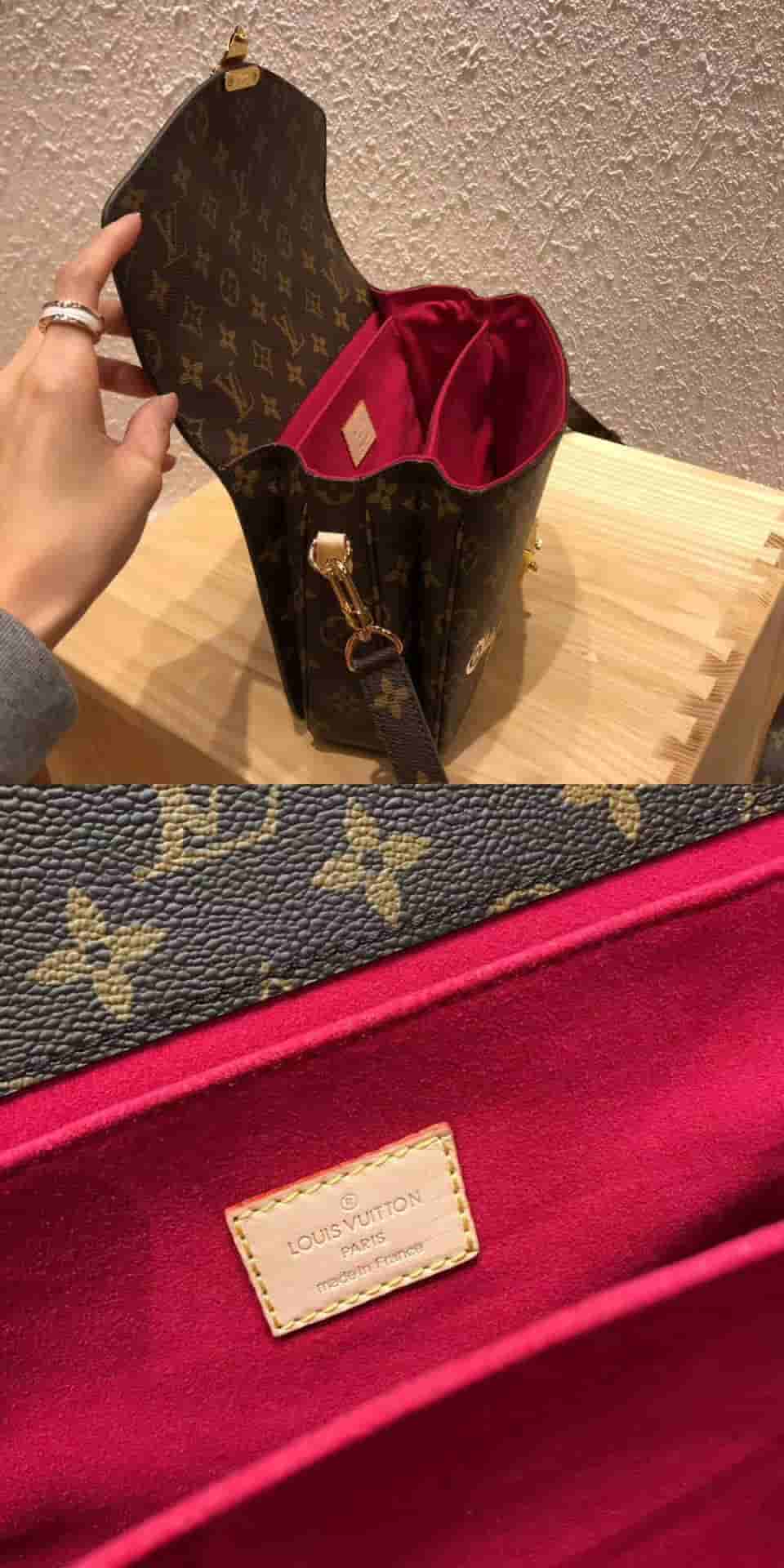 LV/路易威登 19年情人节限定款丝印徽章图案METIS邮差包M44366