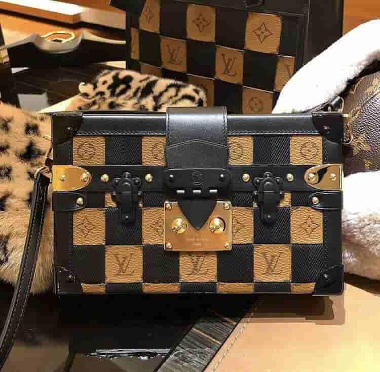 LV M53201 M53253 19新款女包 PETITE MALLE 格纹盒子包