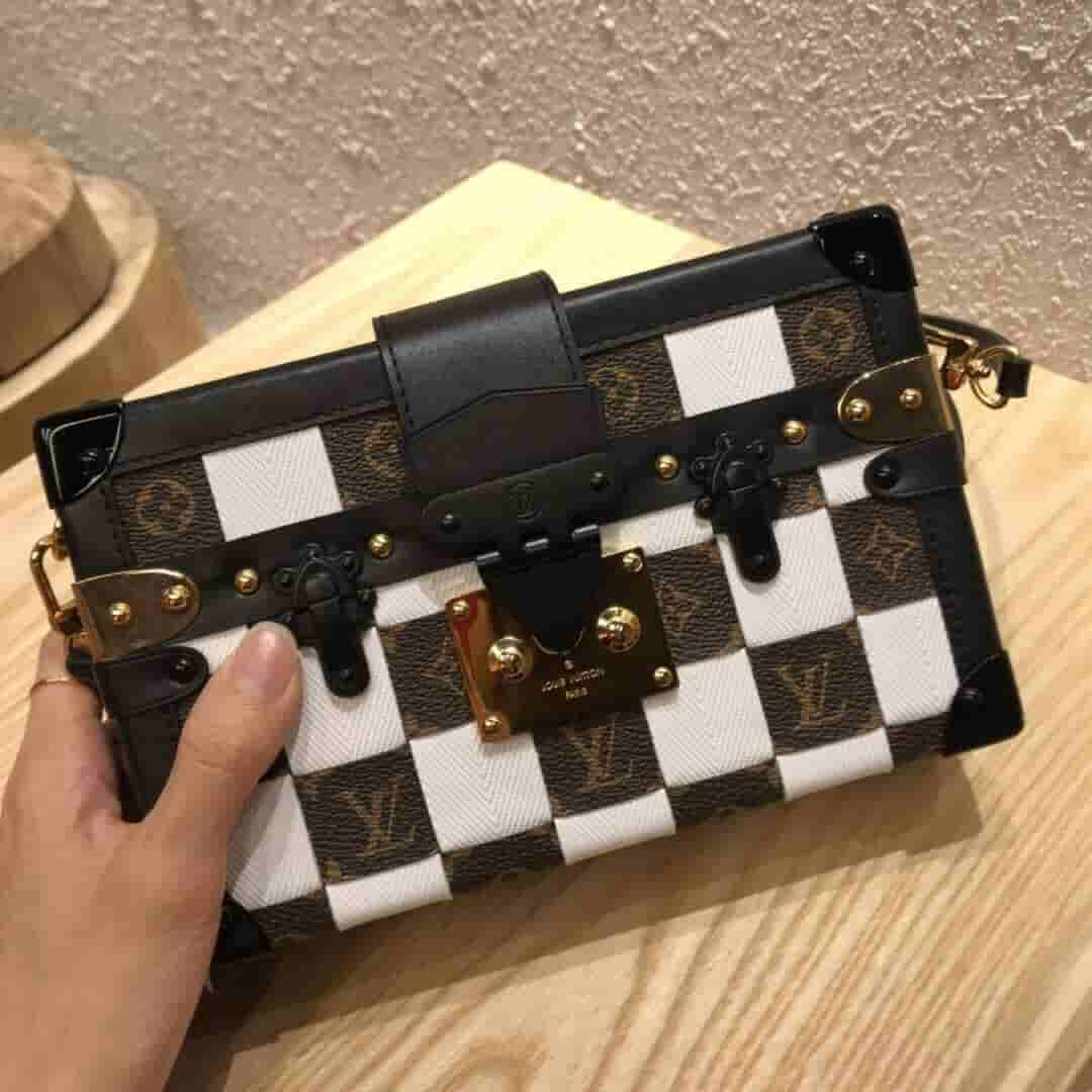 LV M53201 M53253 19新款女包 PETITE MALLE 格纹盒子包