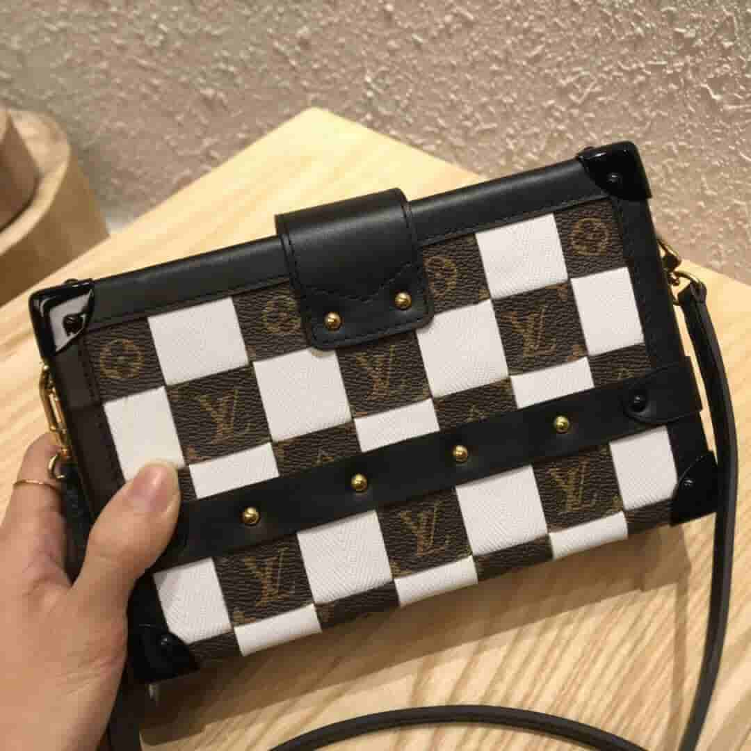 LV M53201 M53253 19新款女包 PETITE MALLE 格纹盒子包