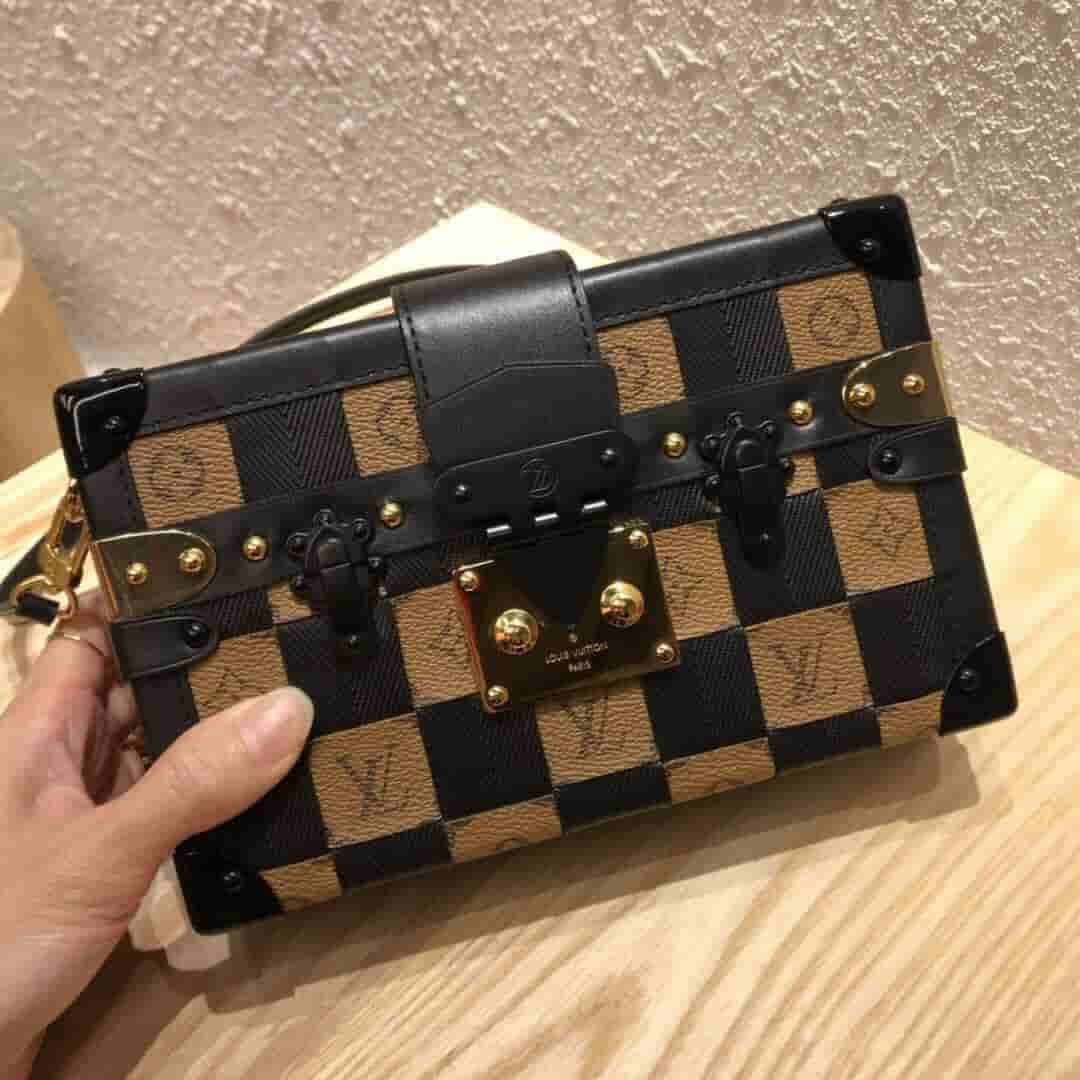 LV M53201 M53253 19新款女包 PETITE MALLE 格纹盒子包