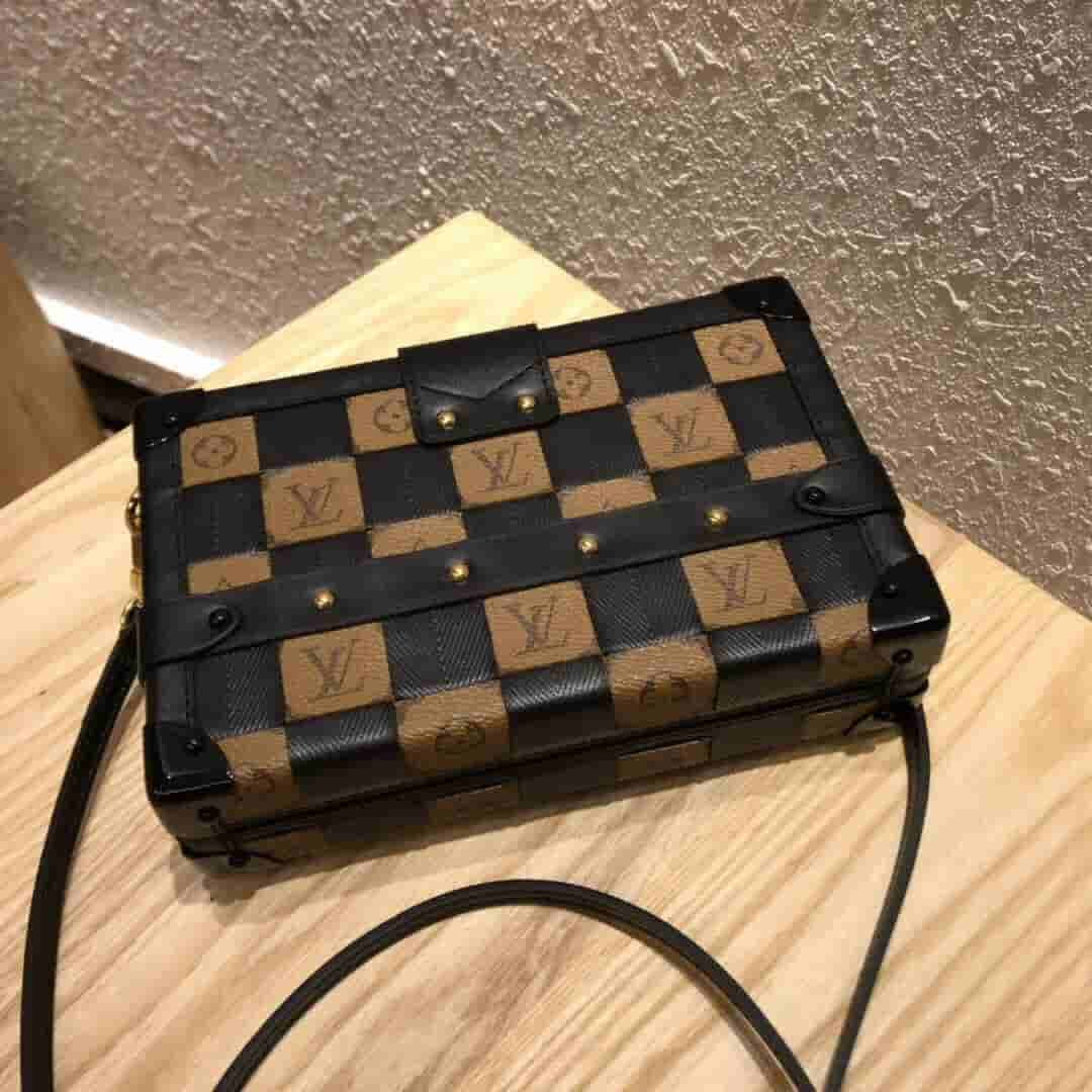 LV M53201 M53253 19新款女包 PETITE MALLE 格纹盒子包