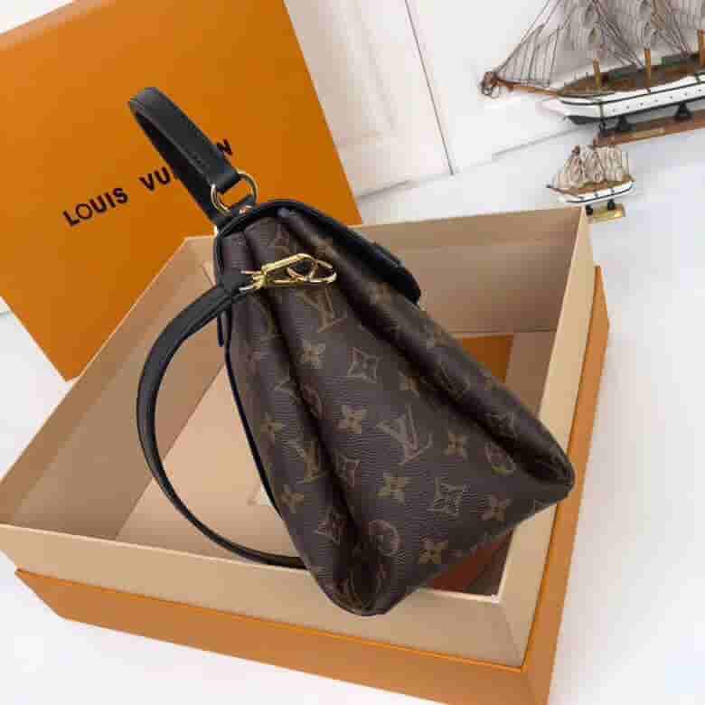 LV Georges中号手袋 双色条纹单肩斜挎手提包 M43778