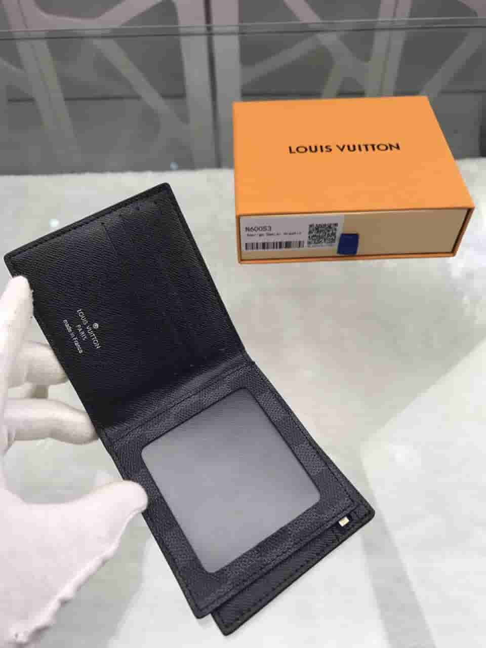 LV N60053 棋盘格Amerigo钱夹