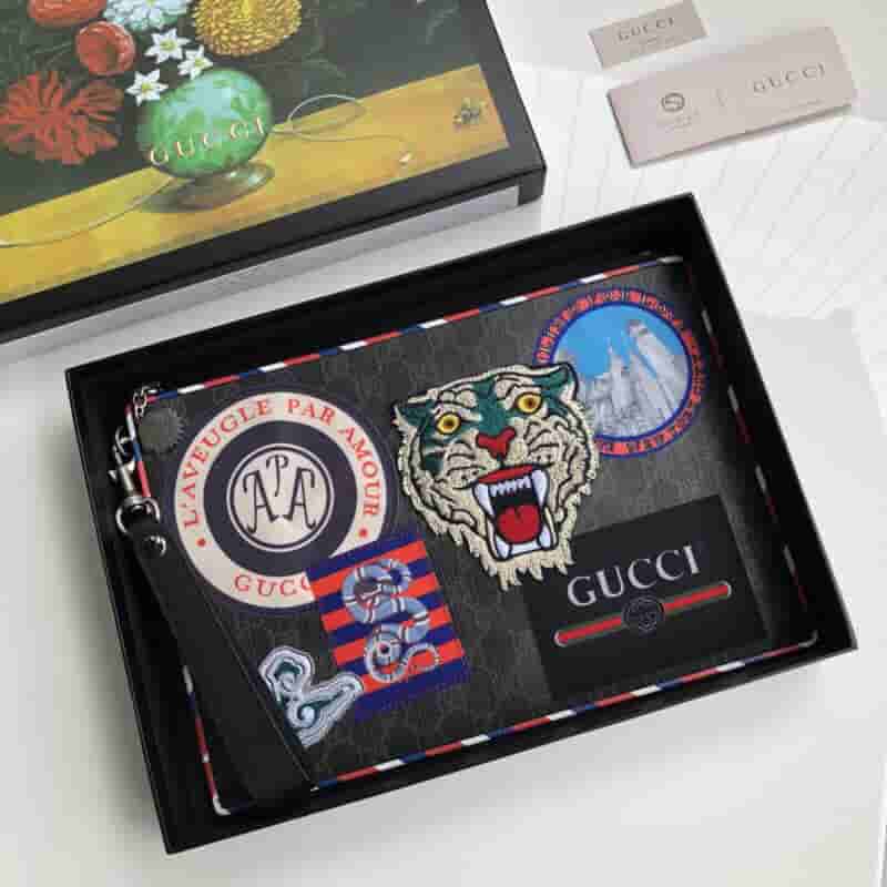 Gucci Night Courrier系列高级人造帆布手拿包 496346