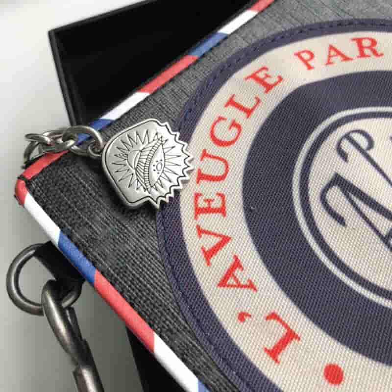 Gucci Night Courrier系列高级人造帆布手拿包 496346