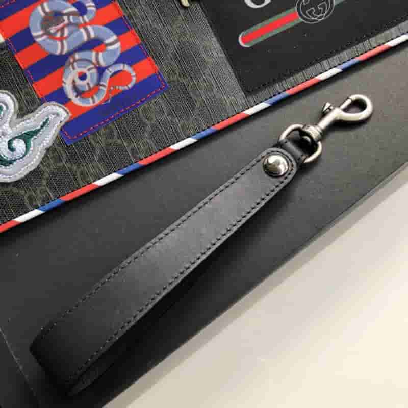 Gucci Night Courrier系列高级人造帆布手拿包 496346