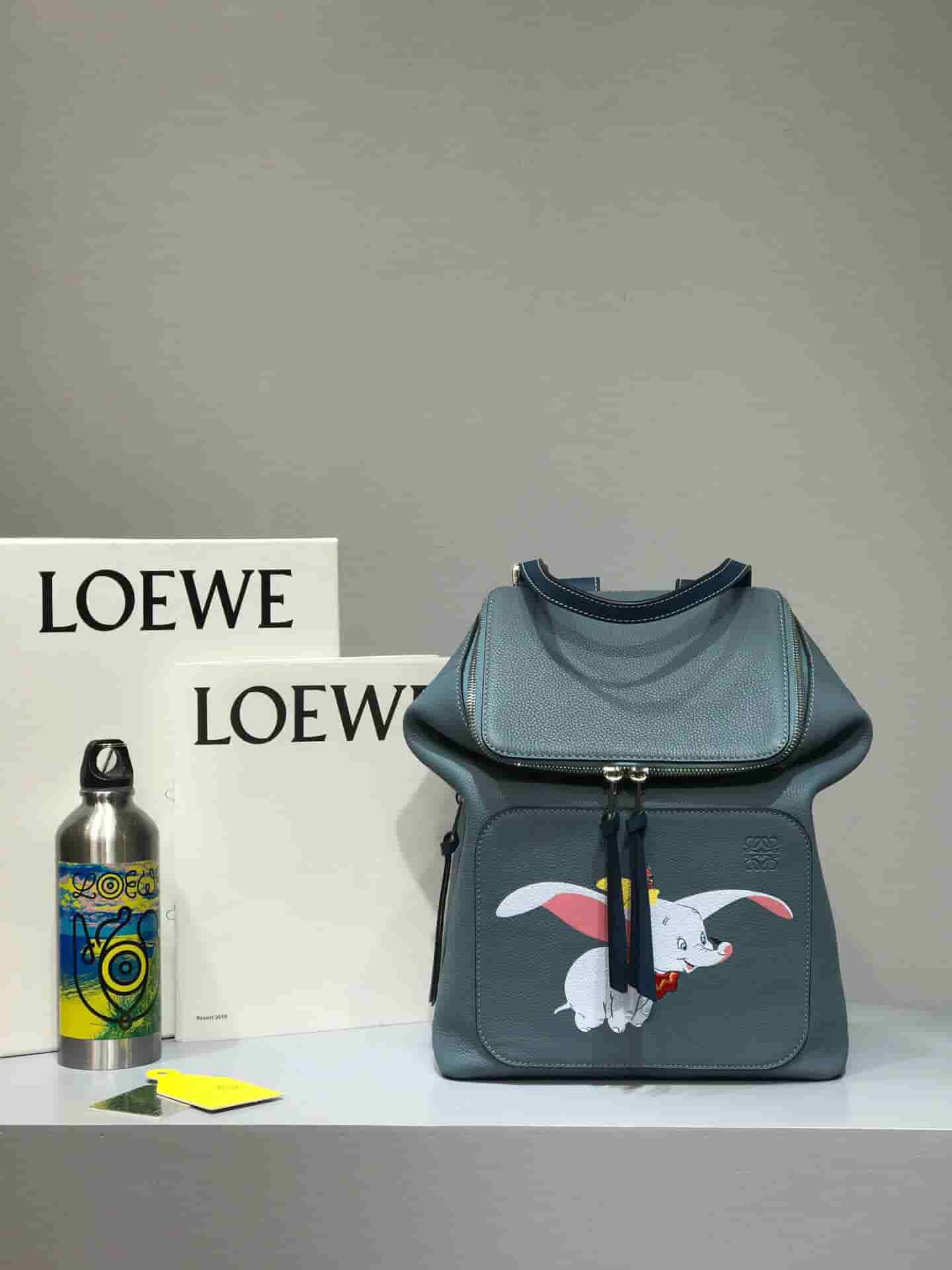 Loewe 刘雯 宋茜 欧阳娜娜同款小飞象系列Goya双肩包