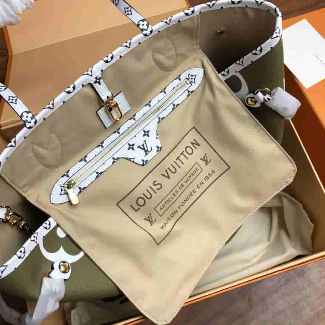 LV 2019夏季新款Neverfull中号购物袋 M44567 M44568
