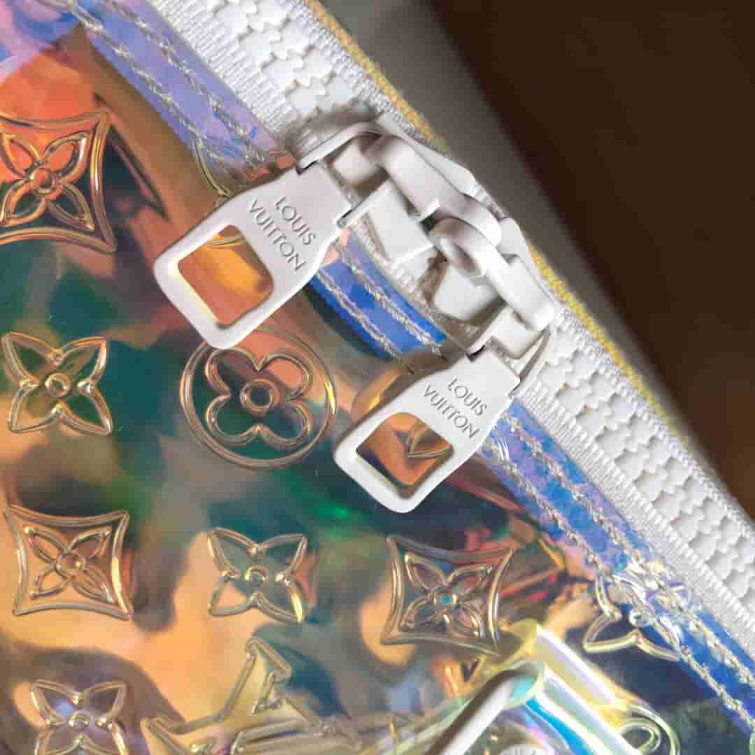 LV 2019新款KEEPALL 50 透明PVC炫彩旅行袋 M53271