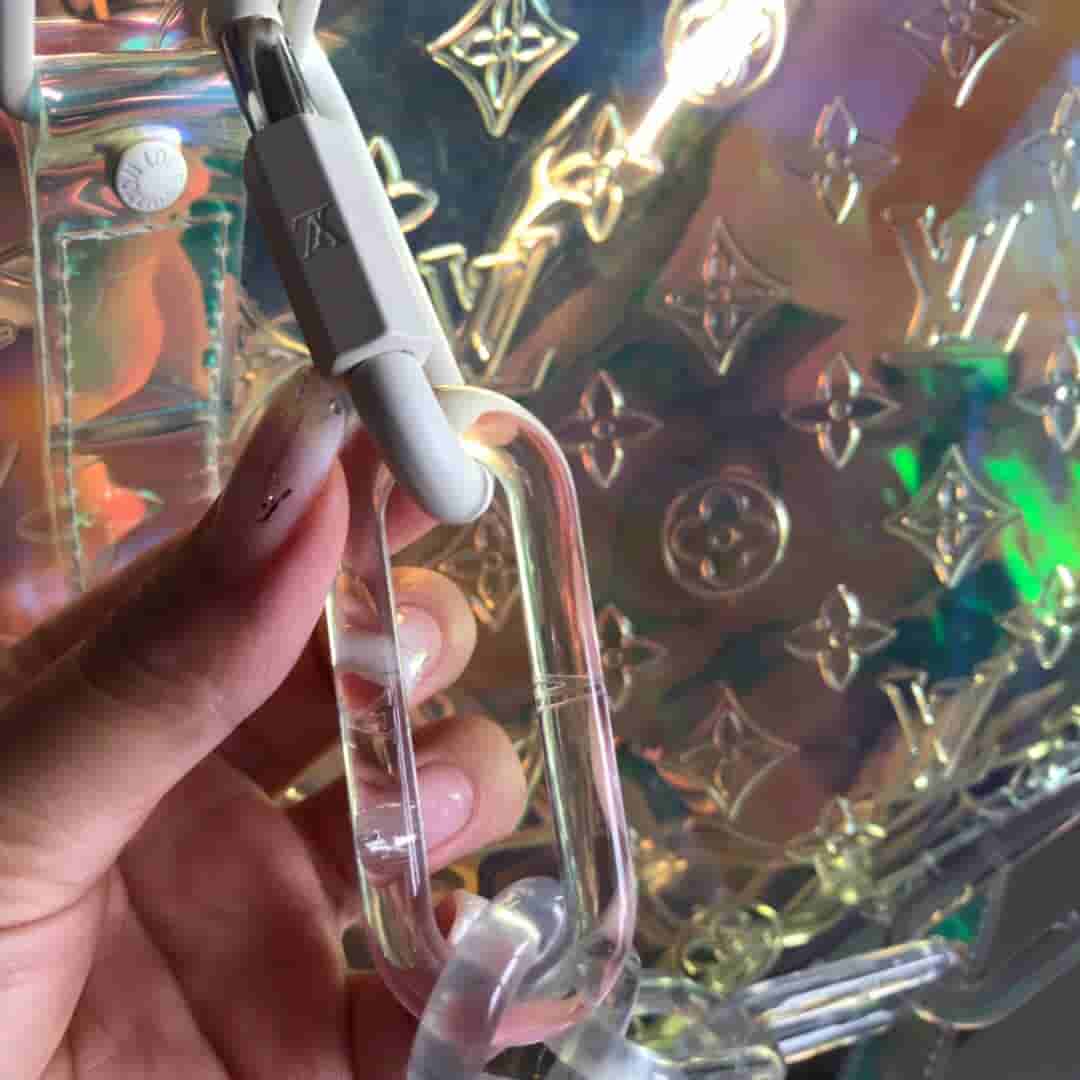 LV 2019新款KEEPALL 50 透明PVC炫彩旅行袋 M53271