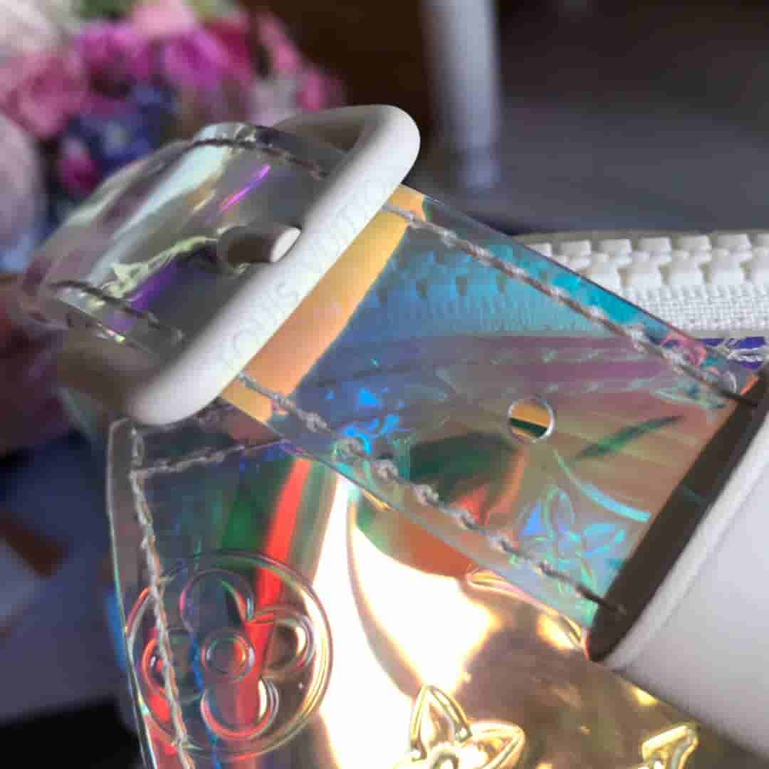 LV 2019新款KEEPALL 50 透明PVC炫彩旅行袋 M53271