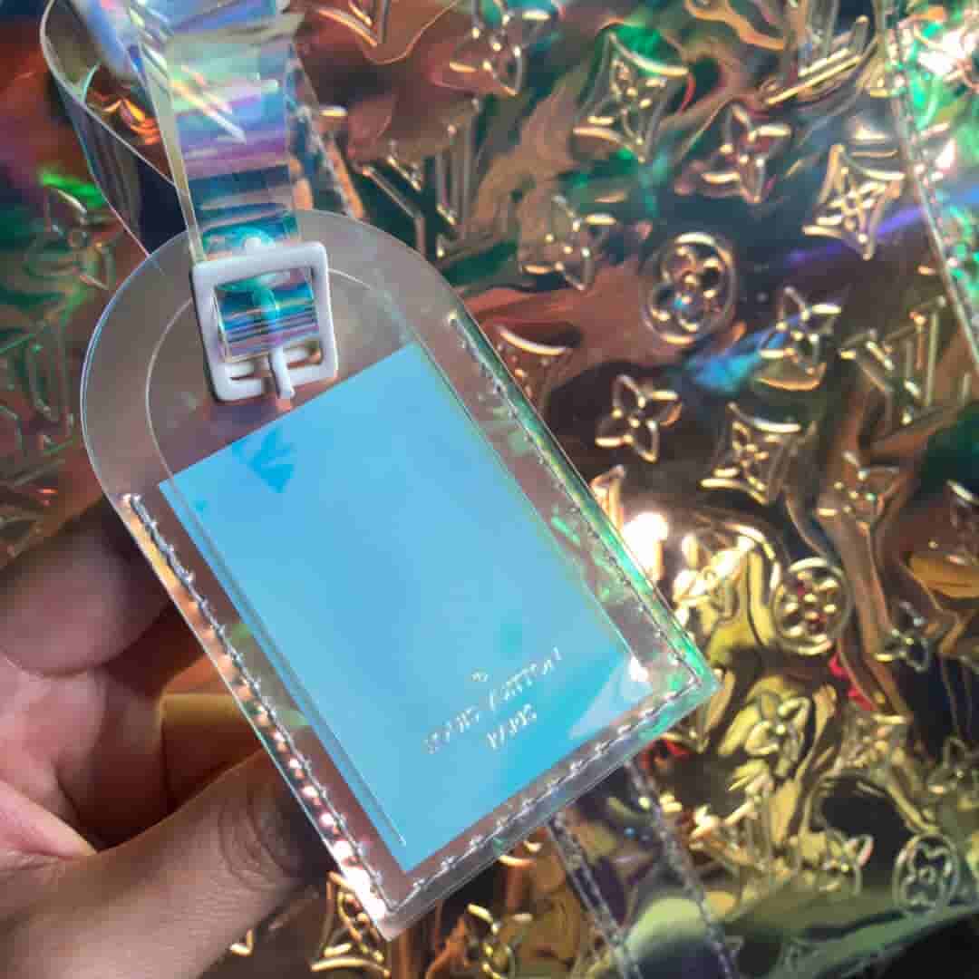 LV 2019新款KEEPALL 50 透明PVC炫彩旅行袋 M53271