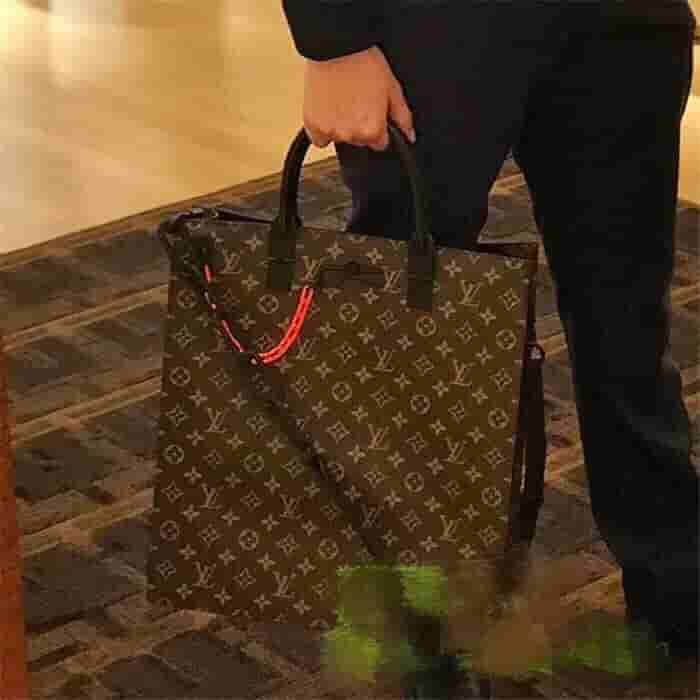 LOUIS VUITTON Tote Bag M44475 Sac Plat Virgil Abloh Monogram Solar