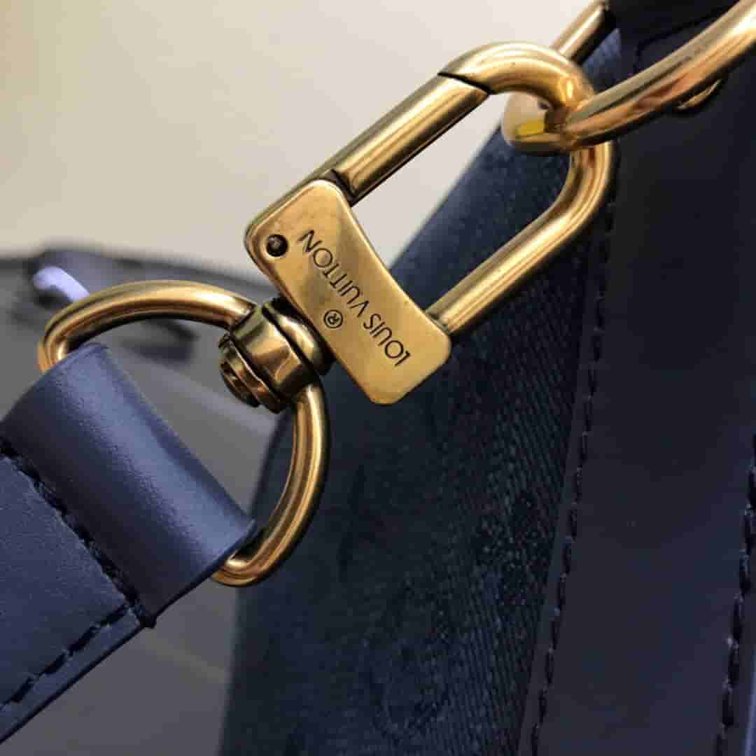 LV Keepall 50 手袋 海军蓝牛仔布旅行袋 M44645