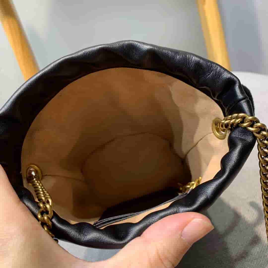 Gucci/古驰 GG Marmont 系列迷你水桶包 575163
