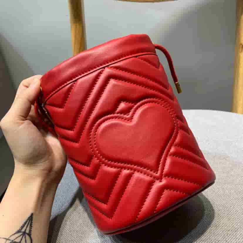 Gucci/古驰 GG Marmont 系列迷你水桶包 575163