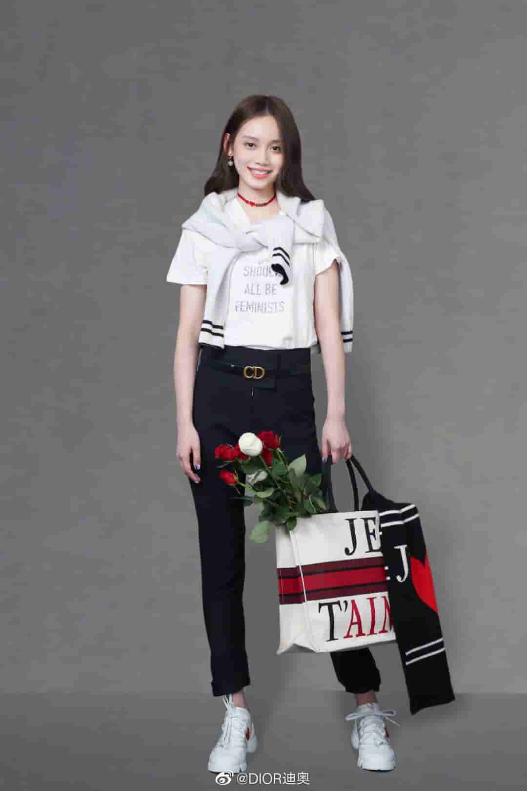 Dior/迪奥 七夕限定BOOK TOTE白色JE T’AIME图案手提购物袋