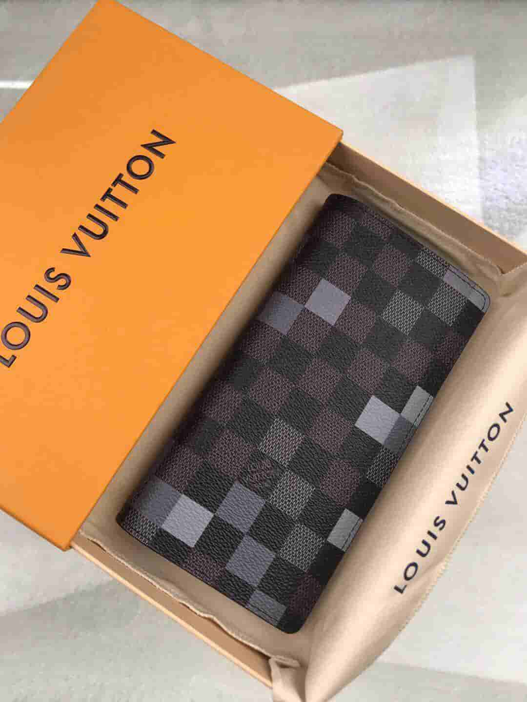 LV 2019新款棋盘格BRAZZA钱夹 N60163