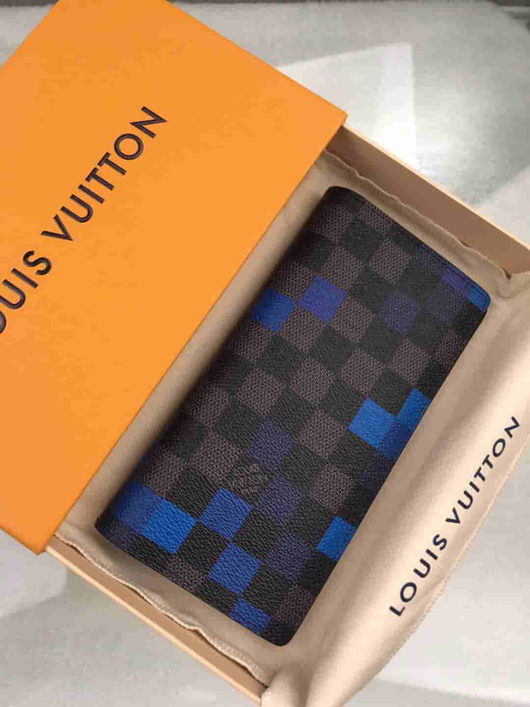 LV 2019新款棋盘格BRAZZA钱夹 N60162