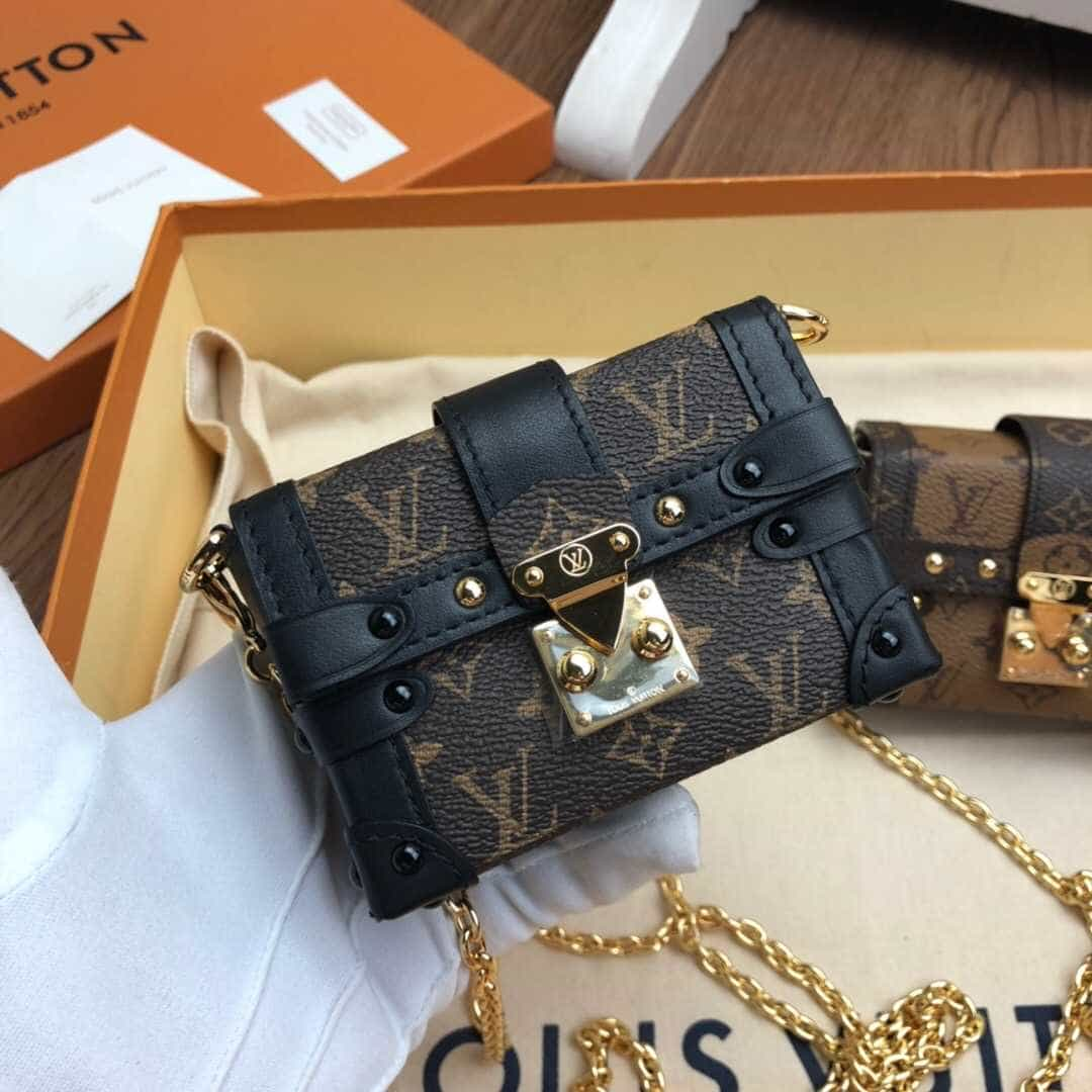 LV M68566 ESSENTIAL TRUNK 老花色链条包 | 名媛网