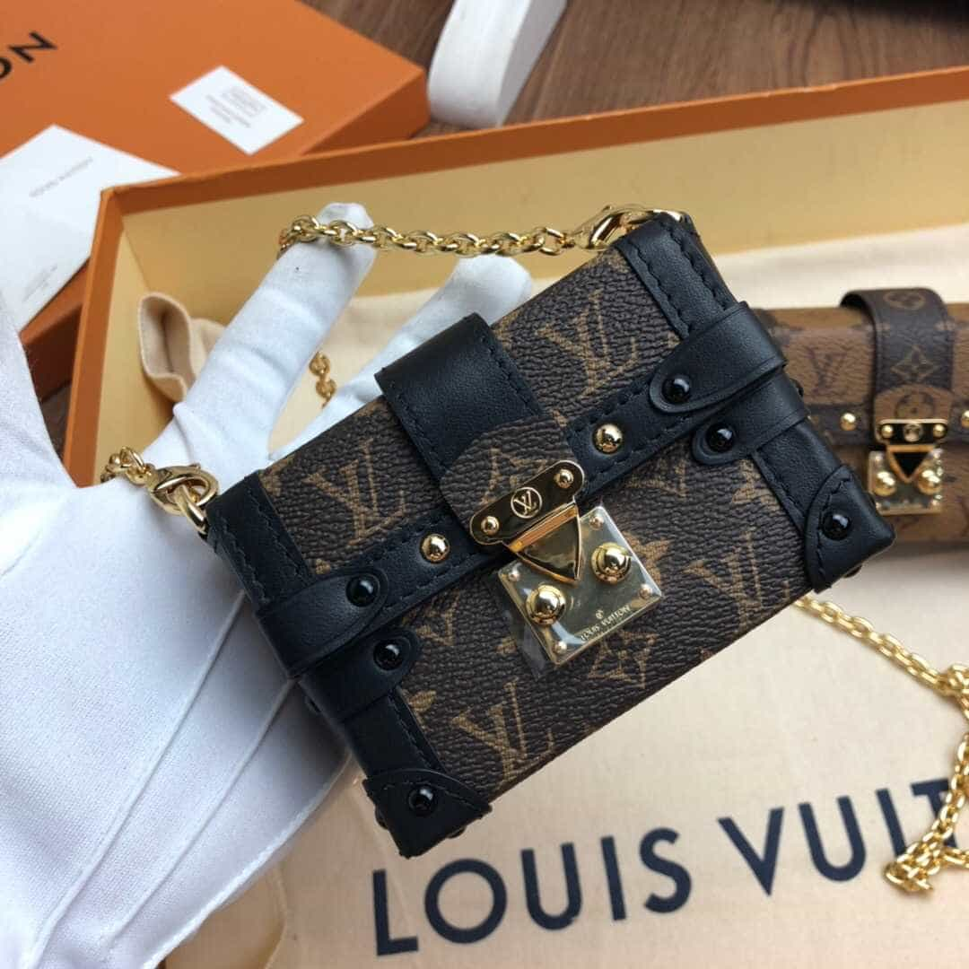 LV M68566 ESSENTIAL TRUNK 老花色链条包 | 名媛网