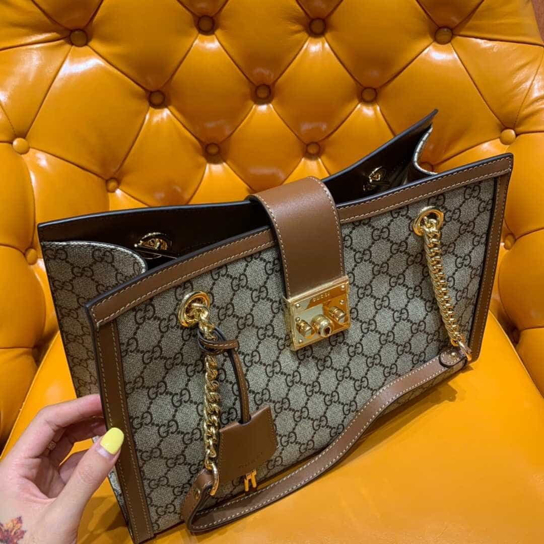 Gucci/古驰 Padlock系列中号GG肩背包 479197 KHNKG 8534