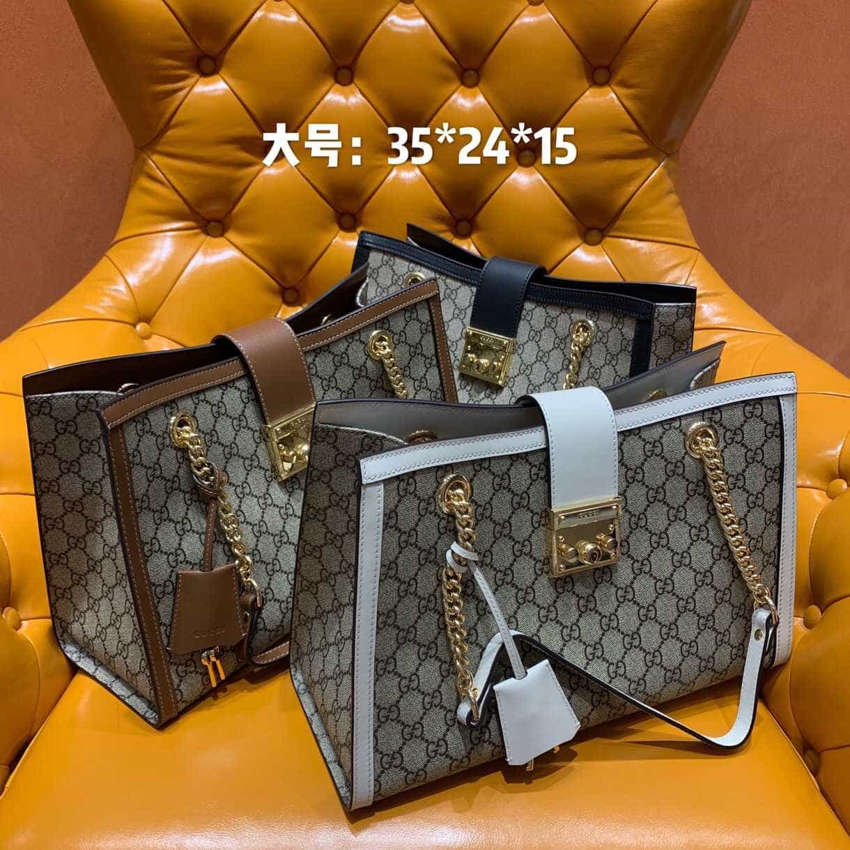 Gucci/古驰 Padlock系列中号GG肩背包 479197 KHNKG 8534