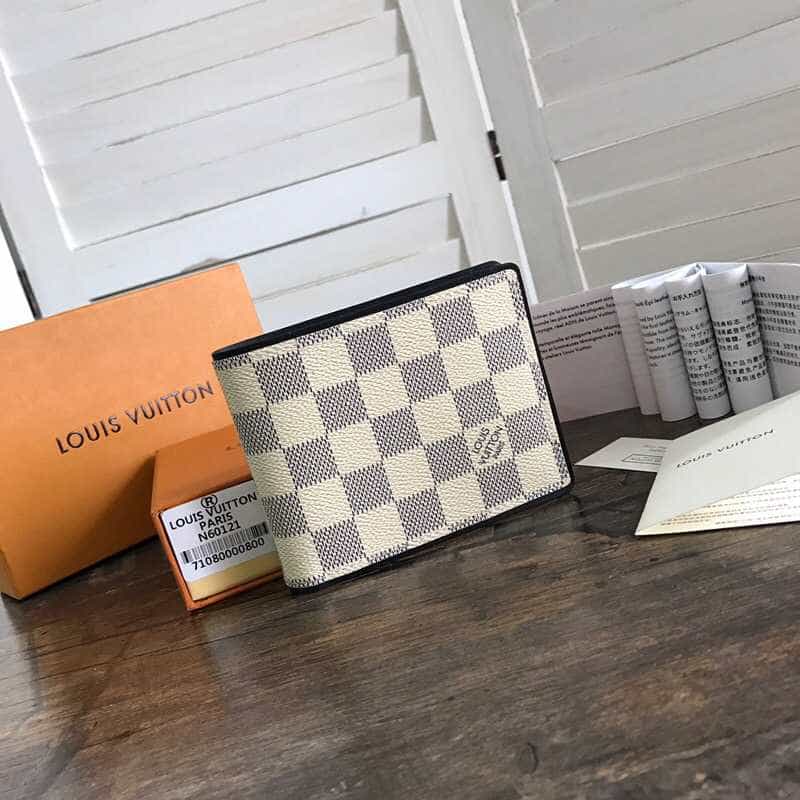 LV N60121 MULTIPLE 白格钱夹