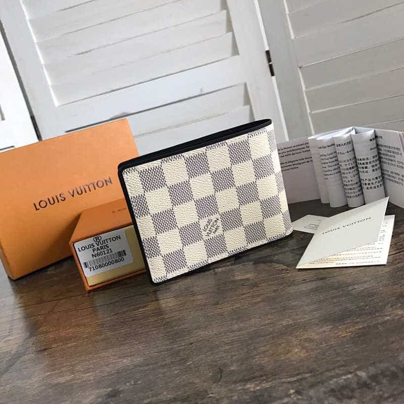 LV N60121 MULTIPLE 白格钱夹