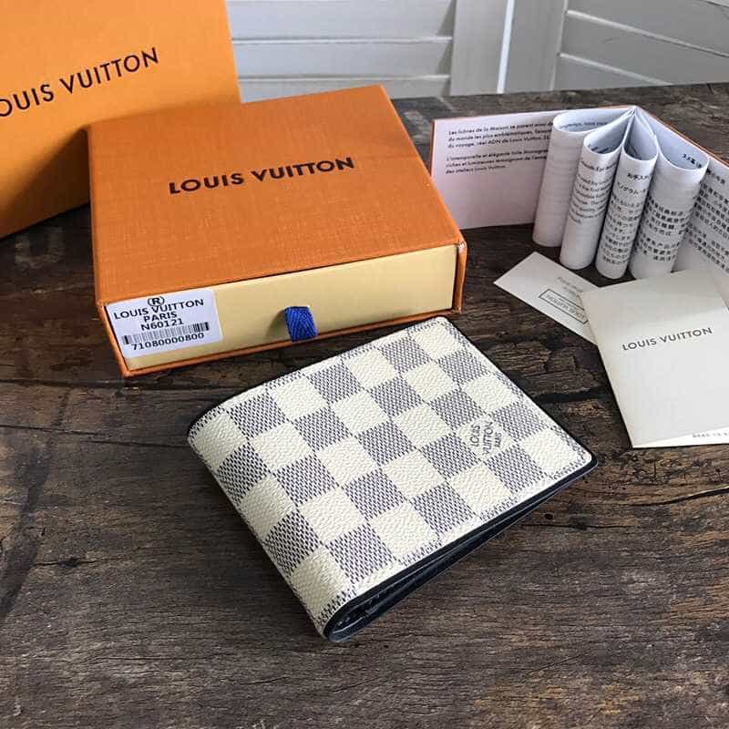 LV N60121 MULTIPLE 白格钱夹