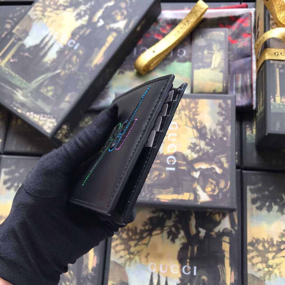 Gucci/古驰 饰Gucci锋刃刺绣钱包 597674 DTDTN 1058