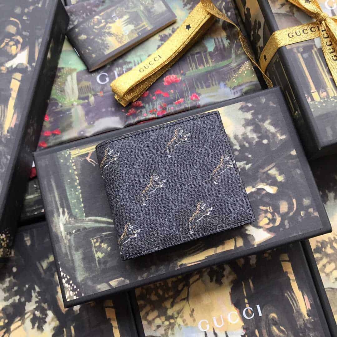 Gucci/古驰 GG 老虎印花钱包 575133 G2BAN 1087