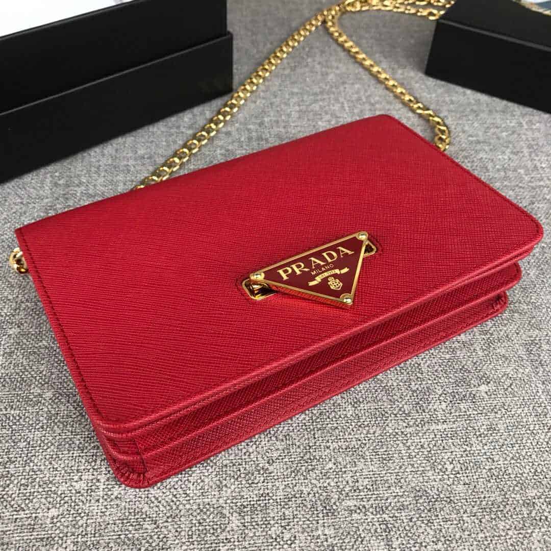 Prada/普拉达 Saffiano 皮革单肩包 1BP006