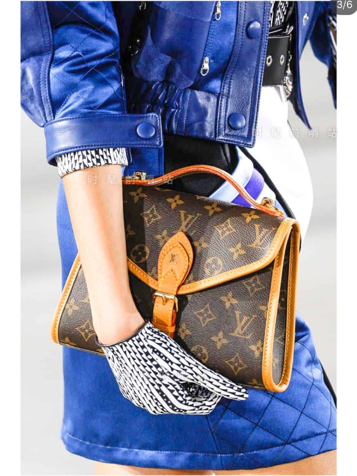 LV M44919 Ivy 手袋 复古邮差包单肩斜挎手提包