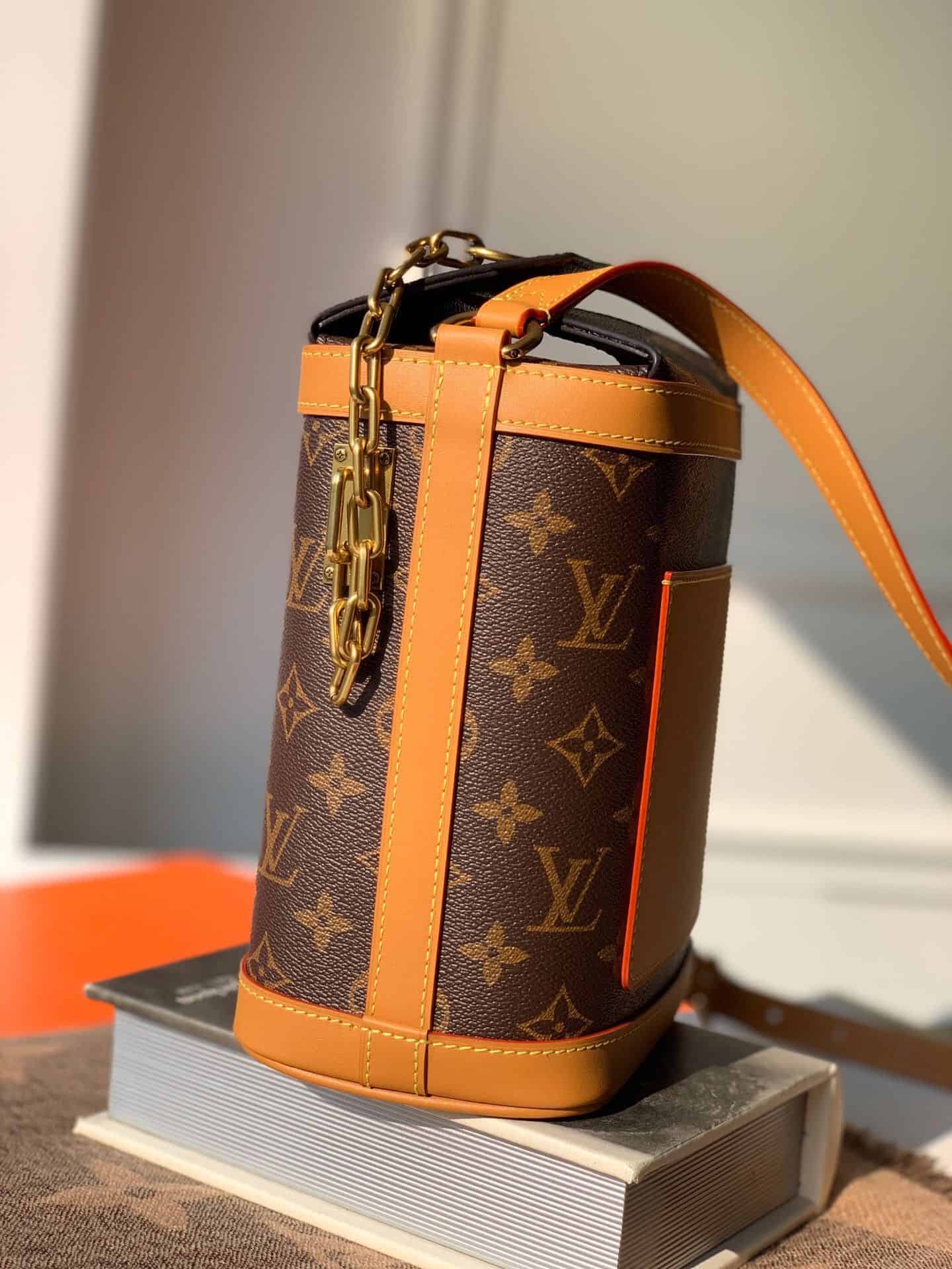 lvm44877milkbox手袋复古链条水桶斜挎包