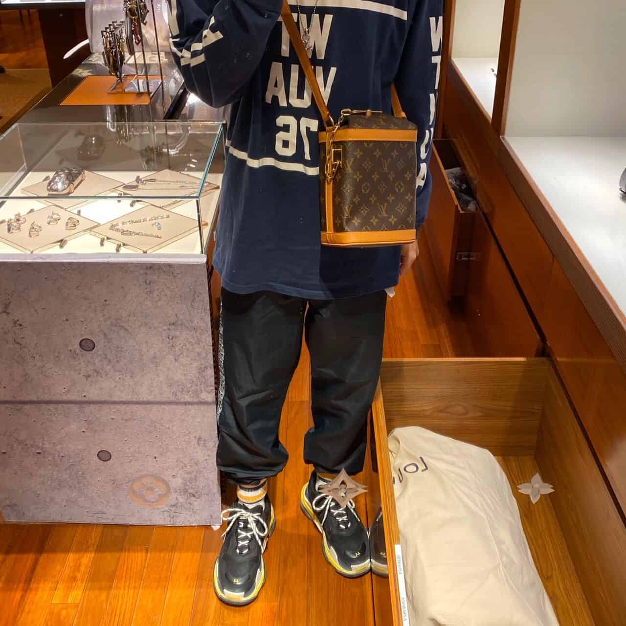 LV M44877 Milk Box手袋 复古链条水桶斜挎包