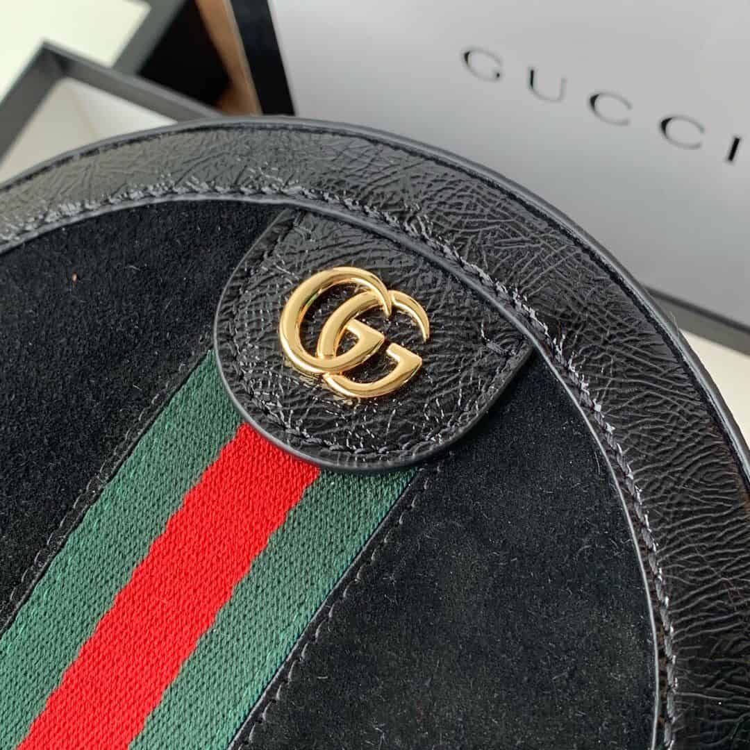 Gucci Ophidia系列圆形迷你肩背包 550618 D6ZYB 1060