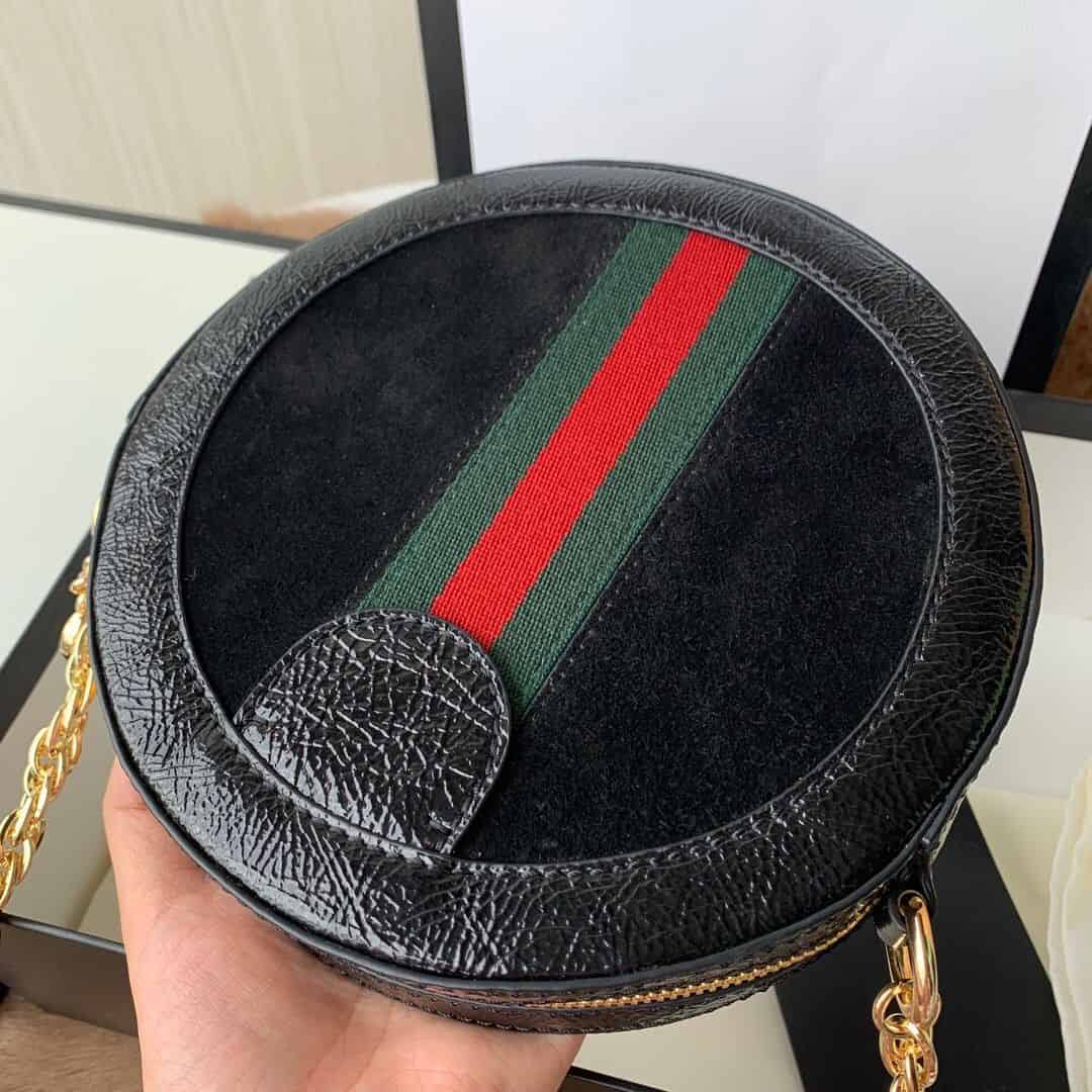 Gucci Ophidia系列圆形迷你肩背包 550618 D6ZYB 1060
