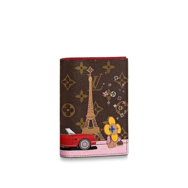 LV 2020圣诞太阳花巴黎埃菲尔铁塔护照夹 M68493