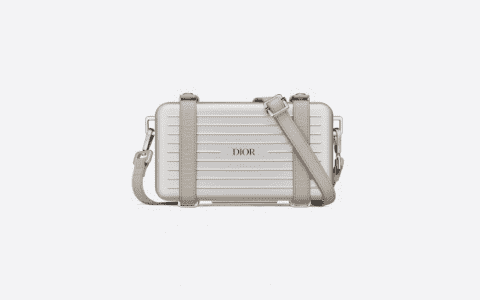 Dior/迪奥 Rimowa联名 银色铝镁合金小箱子斜挎包