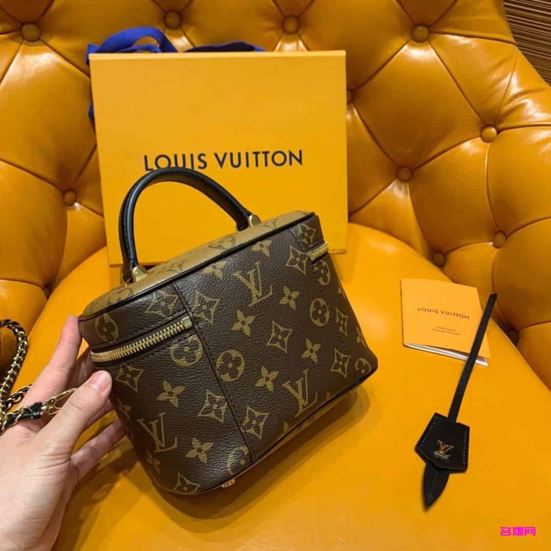 LV M45165 20年新款VANITY小号手袋 老花链条化妆包