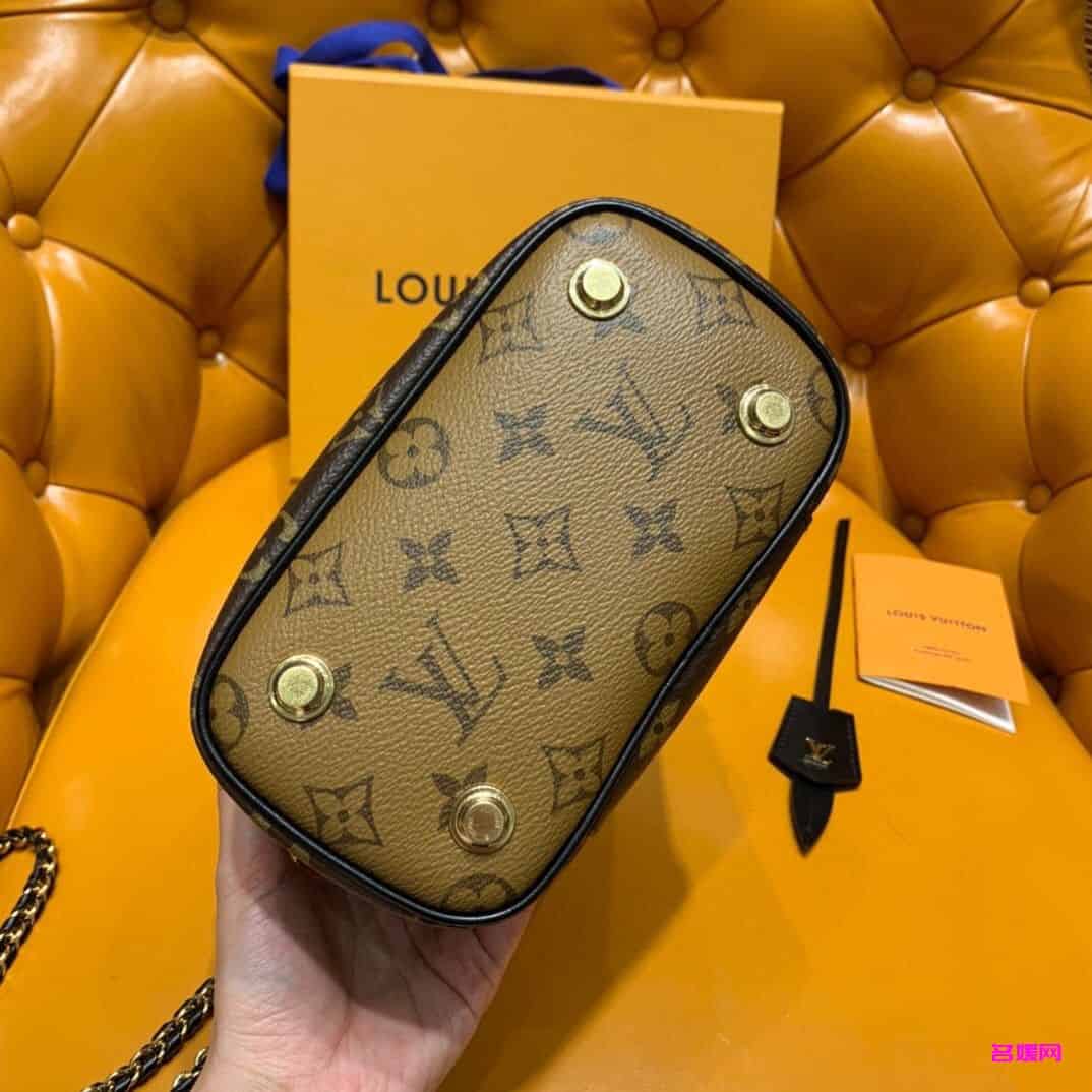 LV M45165 20年新款VANITY小号手袋 老花链条化妆包