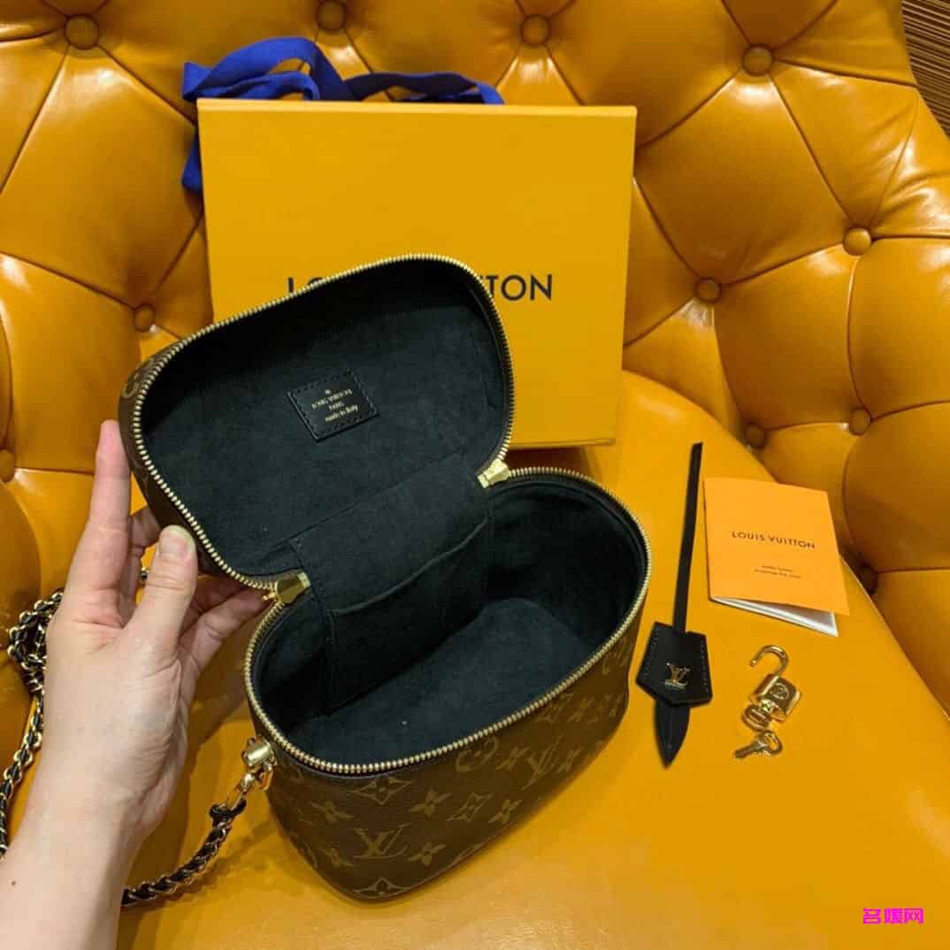 LV M45165 20年新款VANITY小号手袋 老花链条化妆包