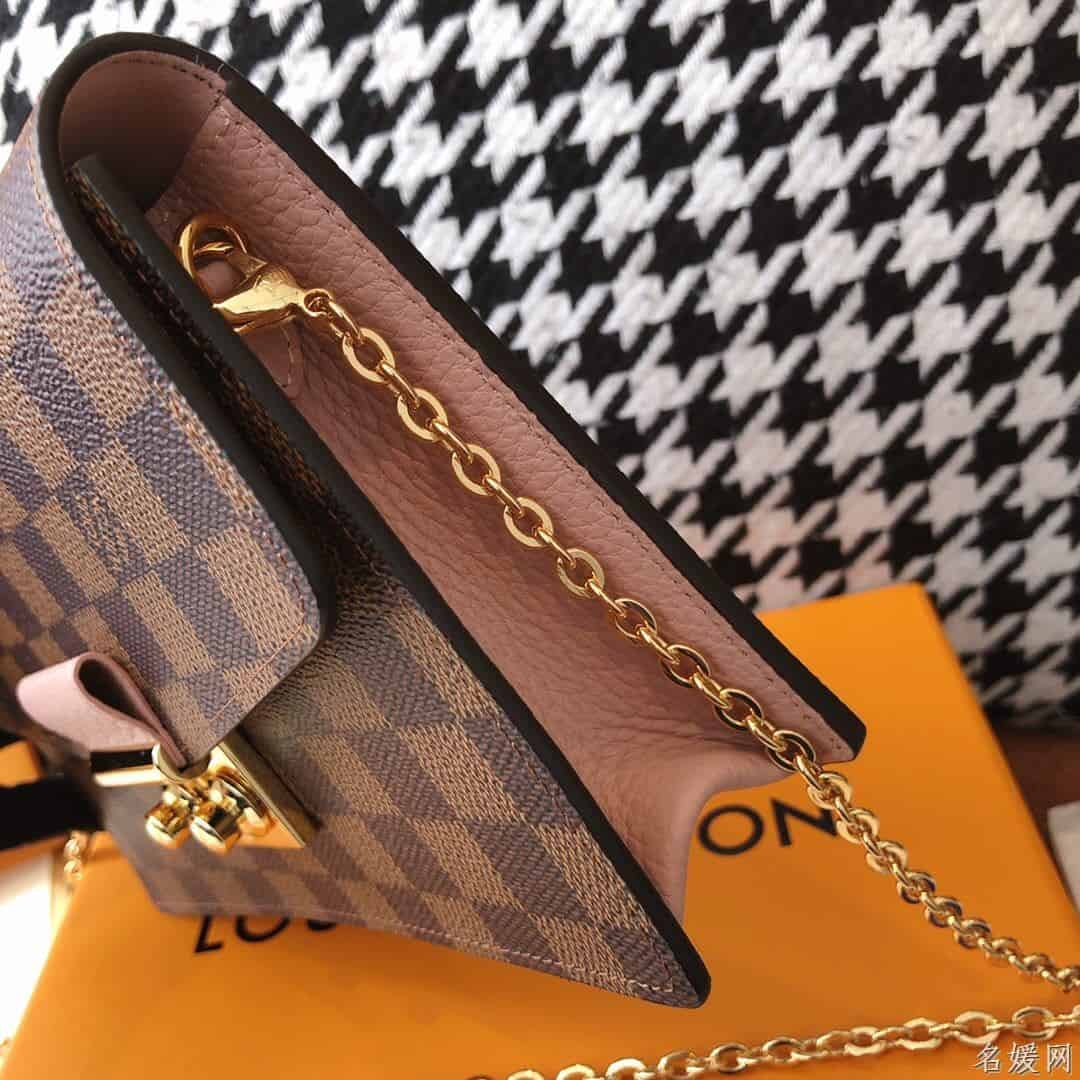 LV 咖啡棋盘格CROISETTE链条包 N60287 N60288